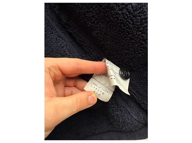Stone Island Giacca con cappuccio blu navy cotone - vista 18