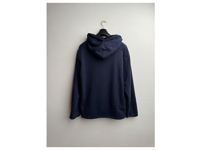 Stone Island Giacca con cappuccio blu navy cotone - vista 19