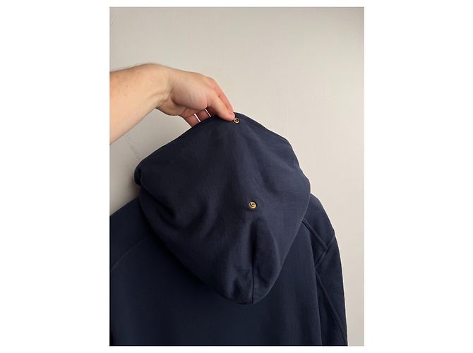 Stone Island Giacca con cappuccio blu navy cotone - vista 20