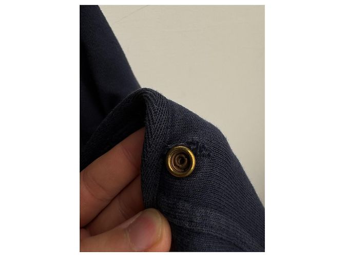 Stone Island Giacca con cappuccio blu navy cotone - vista 8