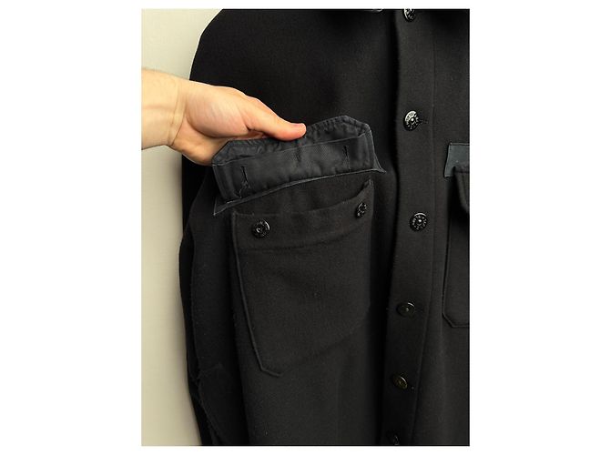 Stone Island Overshirt Jacke Schwarz Wolle XXL - Ansicht 12