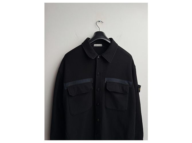Stone Island Overshirt Jacke Schwarz Wolle XXL - Ansicht 2