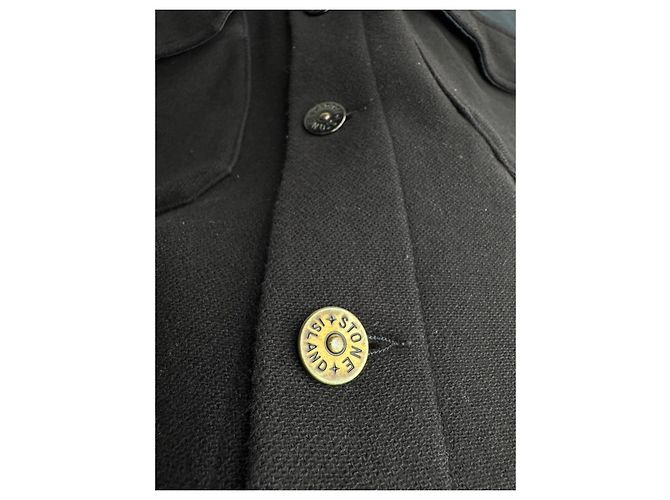 Stone Island Overshirt Jacke Schwarz Wolle XXL - Ansicht 4