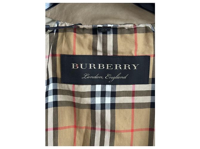 Abrigo Burberry Car Coat de piel de cordero camel Camello - vista 5