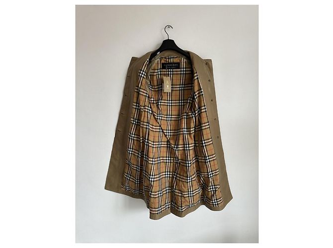 Abrigo Burberry Car Coat de piel de cordero camel Camello - vista 6
