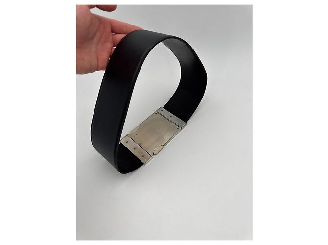 Alexander Wang Heavy Metal Avant-Garde Gürtel Schwarz Leder - Ansicht 6