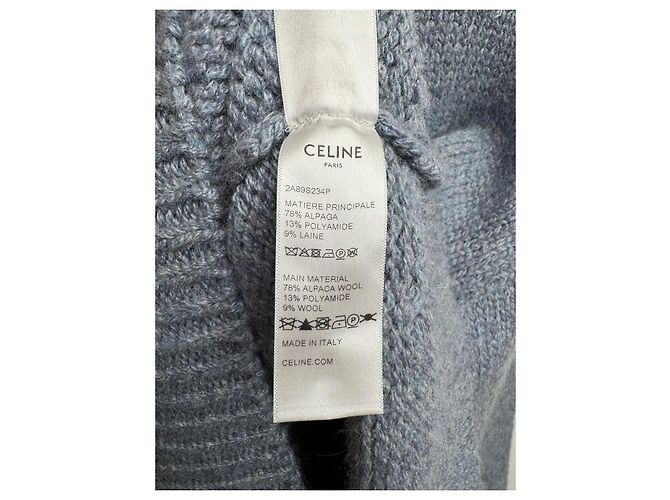 Suéter Céline Triomphe de lana azul claro - vista 10