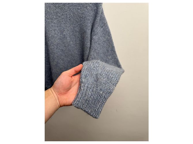 Suéter Céline Triomphe de lana azul claro - vista 11