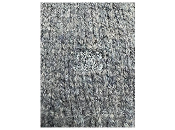 Suéter Céline Triomphe de lana azul claro - vista 3