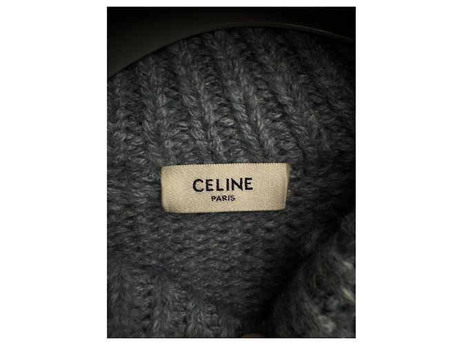 Suéter Céline Triomphe de lana azul claro - vista 7