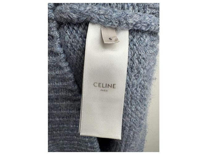 Suéter Céline Triomphe de lana azul claro - vista 8