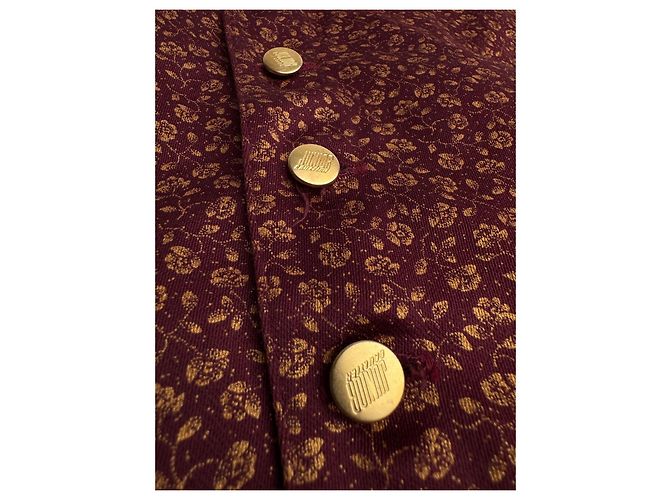 Jean Paul Gaultier Red Cotton Vest Flower Print - view 4