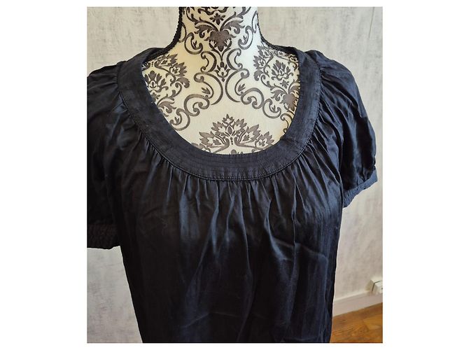 Kurzes schwarzes ärmelloses Kleid Sandro Größe 38 M 2 - Ansicht 2