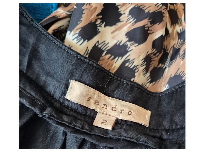 Kurzes schwarzes ärmelloses Kleid Sandro Größe 38 M 2 - Ansicht 5