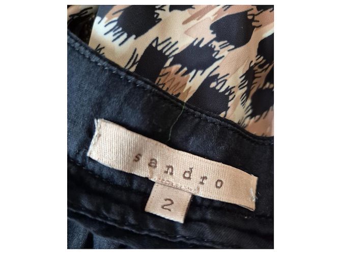 Kurzes schwarzes ärmelloses Kleid Sandro Größe 38 M 2 - Ansicht 6