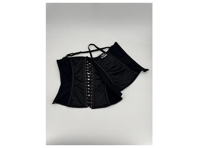 Dolce & Gabbana Top Bustier Corsé de Encaje Negro - vista 8