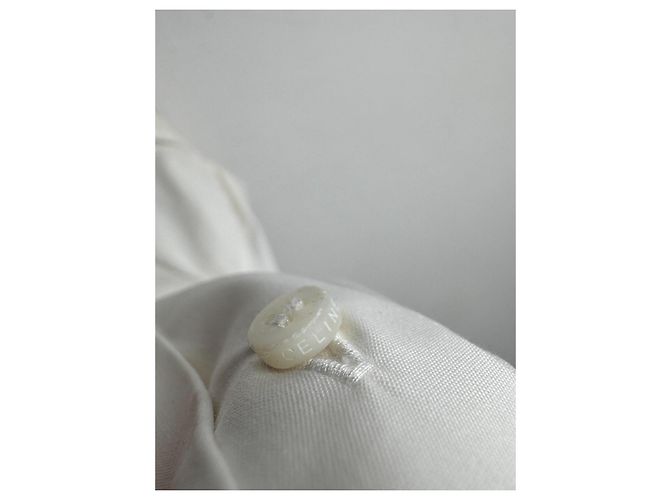 Blusa sem mangas de algodão branco Céline - vista 8