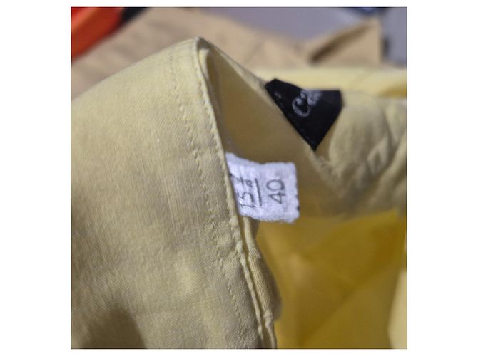 Camicia da uomo a maniche lunghe gialla Cacharel taglia 40cm Giallo - vista 4