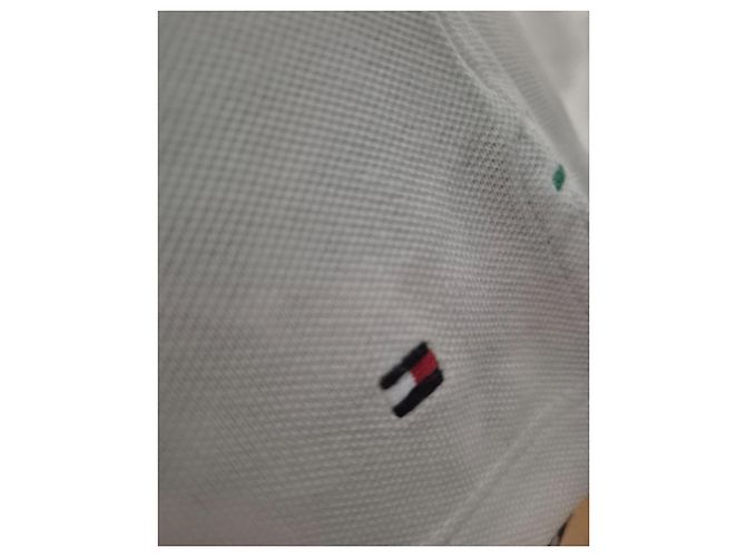 Tommy Hilfiger Damen Poloshirt Kurzarm Weiß Größe 38 M - Ansicht 3
