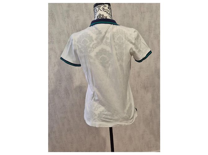 Tommy Hilfiger Damen Poloshirt Kurzarm Weiß Größe 38 M - Ansicht 6