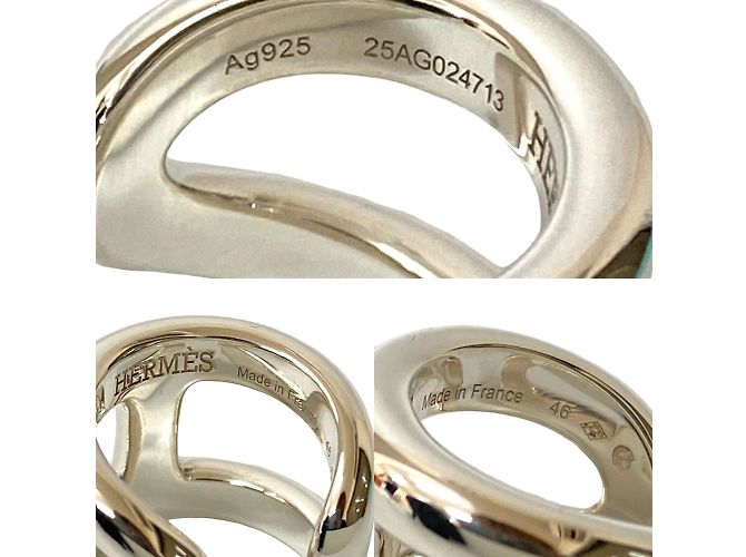 Ring Hermès Anello in argento 925 Hermes Osmos GM - vista 2