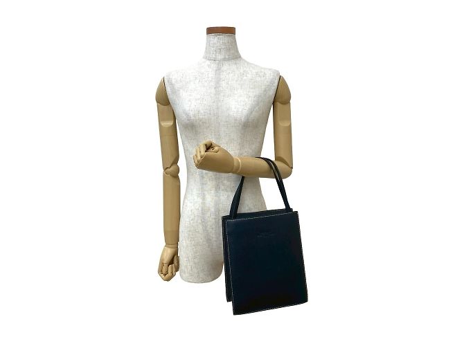 Hermès Borsa Hermes Lucy MM in blu navy - vista 2