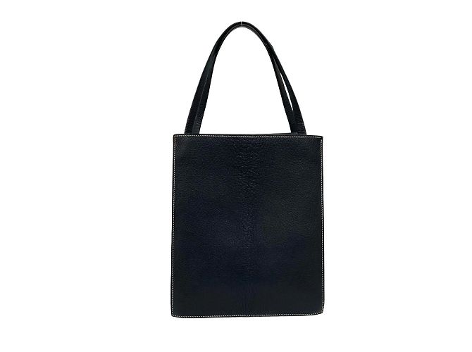 Hermès Borsa Hermes Lucy MM in blu navy - vista 3