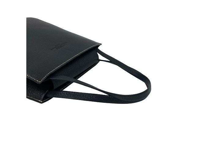 Hermès Borsa Hermes Lucy MM in blu navy - vista 4