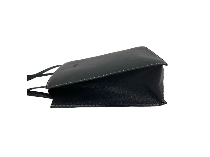 Hermès Borsa Hermes Lucy MM in blu navy - vista 5