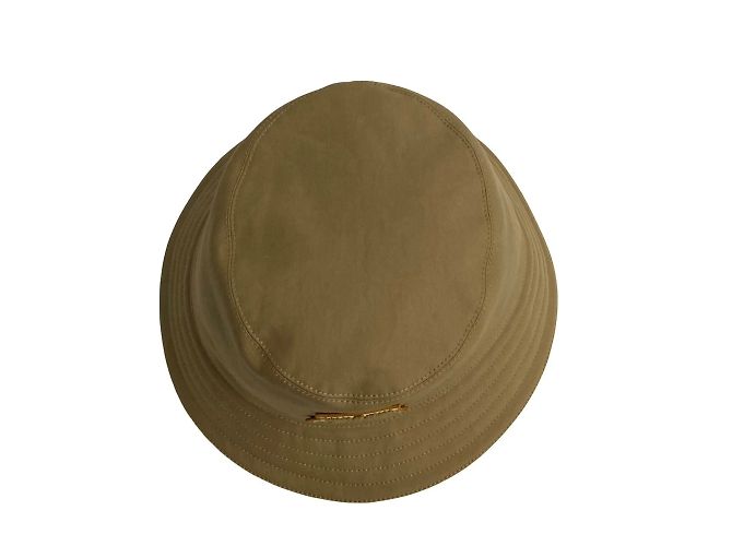 Cappello bucket in cotone con logo Bob della serie H di Hermès Marrone - vista 4