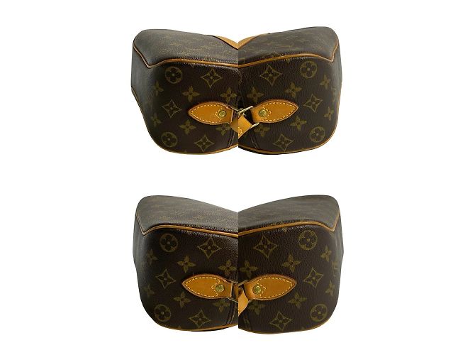 Borsa a spalla mini in pelle Monogram Blois di Louis Vuitton Marrone - vista 7