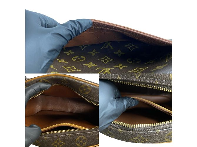 Borsa a spalla mini in pelle Monogram Blois di Louis Vuitton Marrone - vista 8