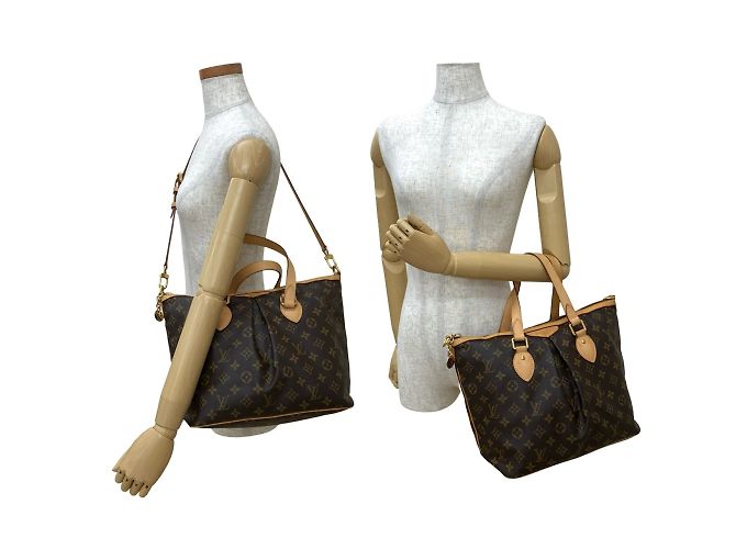 Louis Vuitton Palermo PM Monogram Lederhandtasche Braun - Ansicht 2