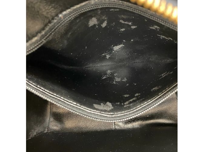 Borsa Boston in pelle blu navy Christian Dior - vista 10