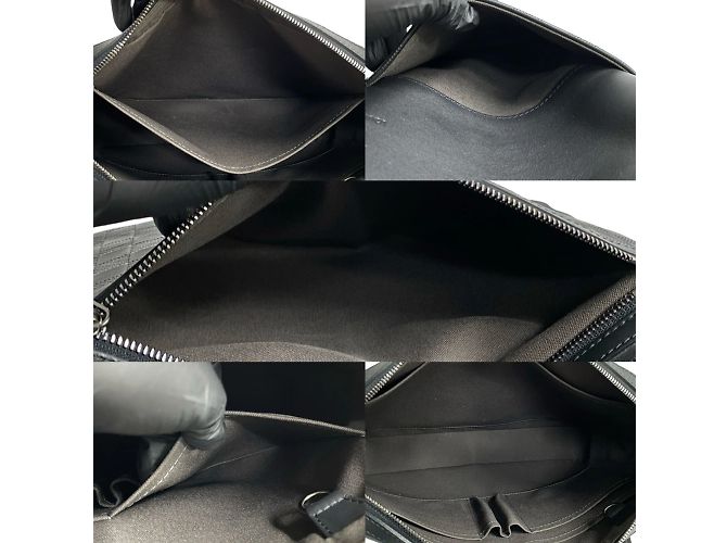 Borsa a Spalla Louis Vuitton Calypso MM in Pelle Damier Infini Nero - vista 8