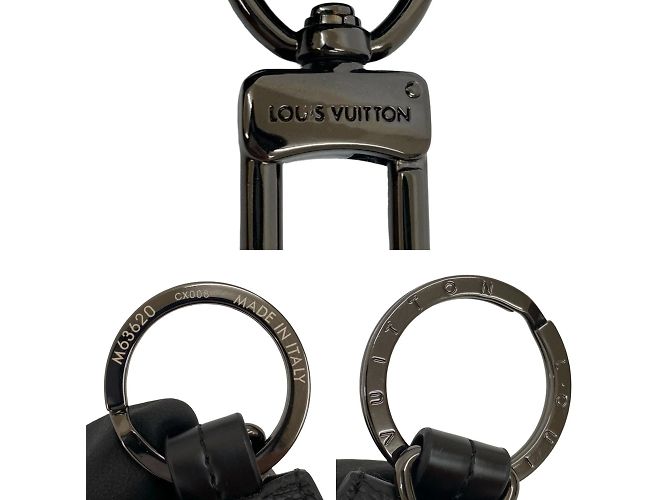 Portachiavi in pelle nera Louis Vuitton Nero - vista 2