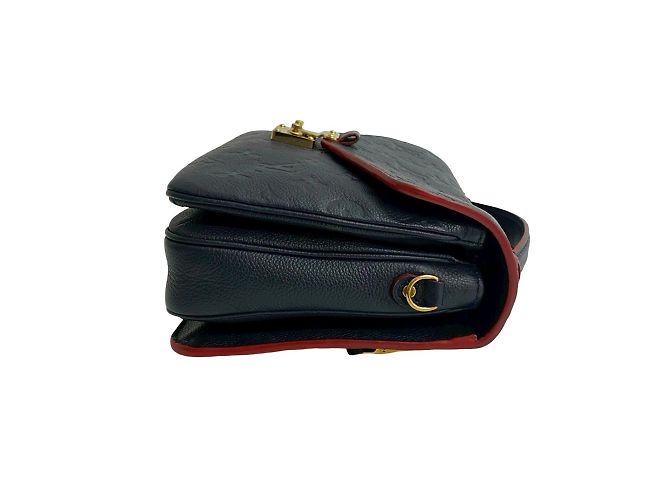 Borsa a Spalla Pochette Metis MM in Pelle Monogram Empreinte Louis Vuitton Rosso Blu navy - vista 6