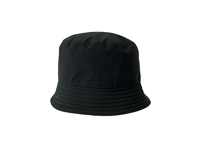 Cappello bucket in cotone con logo Prada Nero - vista 4