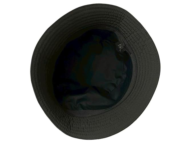 Cappello bucket in cotone con logo Prada Nero - vista 6