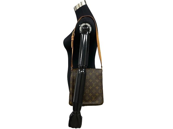Borsa a spalla mini Musette Salsa in pelle Monogram Louis Vuitton Marrone - vista 2