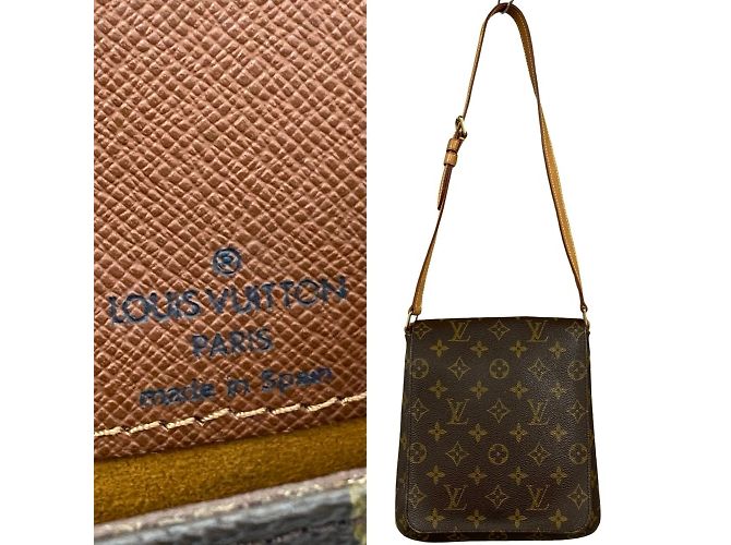 Borsa a spalla mini Musette Salsa in pelle Monogram Louis Vuitton Marrone - vista 3