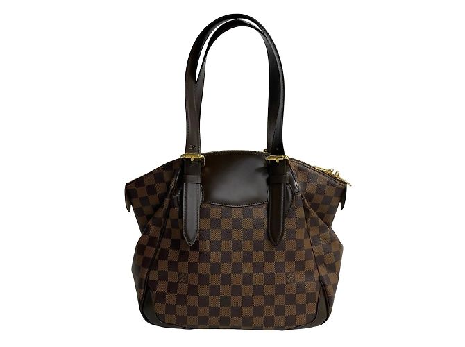 Louis Vuitton Verona MM Damier Lederhandtasche Braun - Ansicht 4