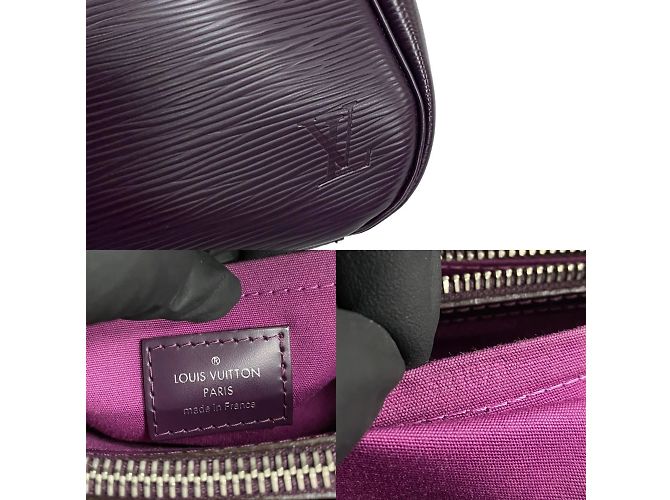 Borsa a mano Passy PM in pelle Epi Louis Vuitton Porpora - vista 3