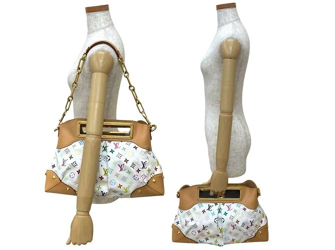 Louis Vuitton Judy GM Monogramm Multicolor Handtasche Braun Weiß Mehrfarben - Ansicht 2