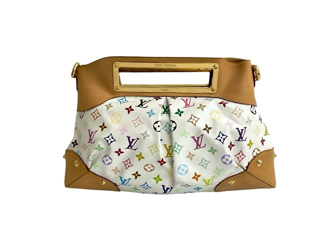 Louis Vuitton Judy GM Monogramm Multicolor Handtasche Braun Weiß Mehrfarben - Ansicht 3