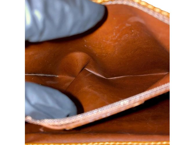 Borsa a spalla in pelle marrone Christian Dior - vista 10