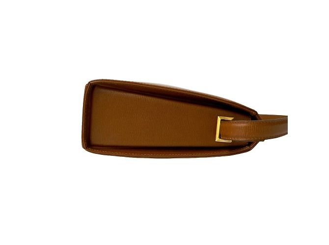Borsa a spalla in pelle marrone Christian Dior - vista 6