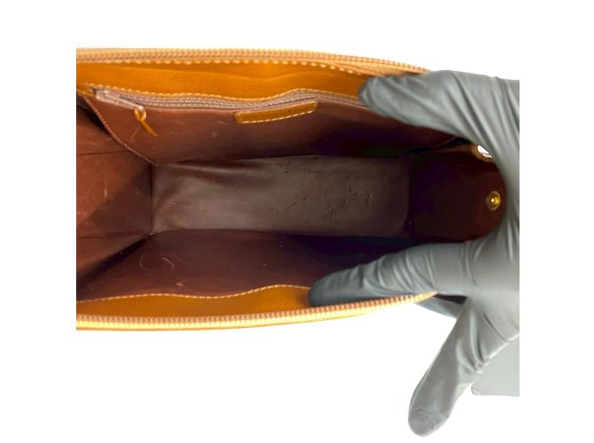 Borsa a spalla in pelle marrone Christian Dior - vista 9