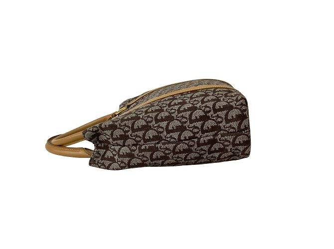 Borsa a mano con motivo Trotter di Christian Dior Marrone Beige - vista 5