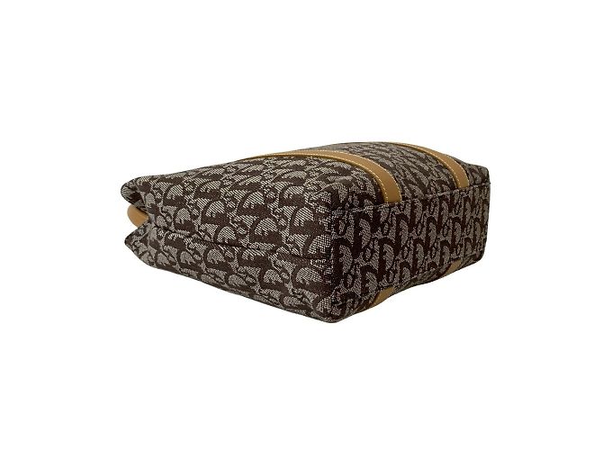 Borsa a mano con motivo Trotter di Christian Dior Marrone Beige - vista 7